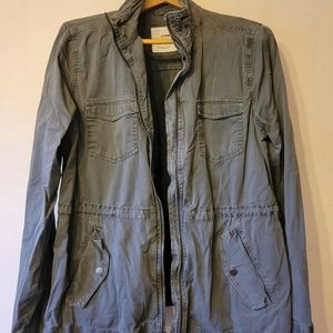 XL Military Style Jacket Olive Green Lightweight